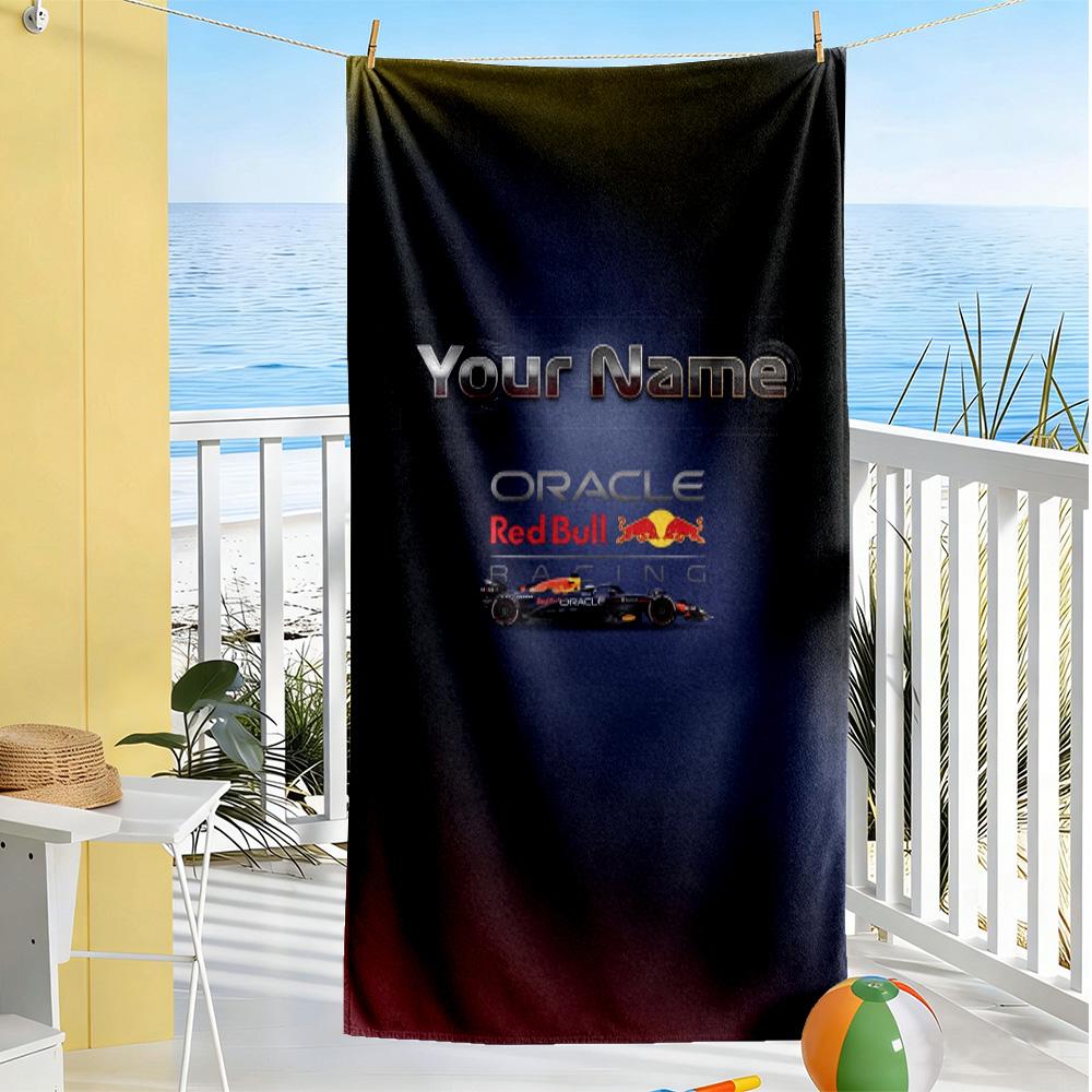 Oracle Bull Customized Name Beach Towel Super Soft Microfiber Quickdry Fabric Perfect for Traveling Yoga Camping and Swimming