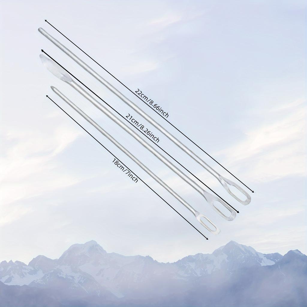 15-25 см Большая игла для продевания нити с большим ушком для шляпной резинки, брюк, шнурков, нити для ручного шитья, с тупым концом, DIY швейные принадлежности для одежды