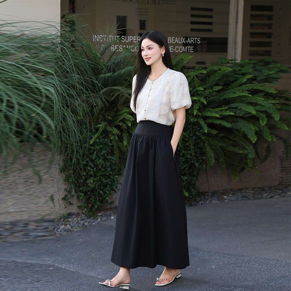 MIXMAX Casual Versatile Temperament Slimming Half Body Long Skirt