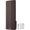 Sun Denshi UHF Flat Antenna for Digital Terrestrial Broadcasting, Built-in Booster, 20 Elements, Vertical Polarization, Brown WG20VB-C-EC