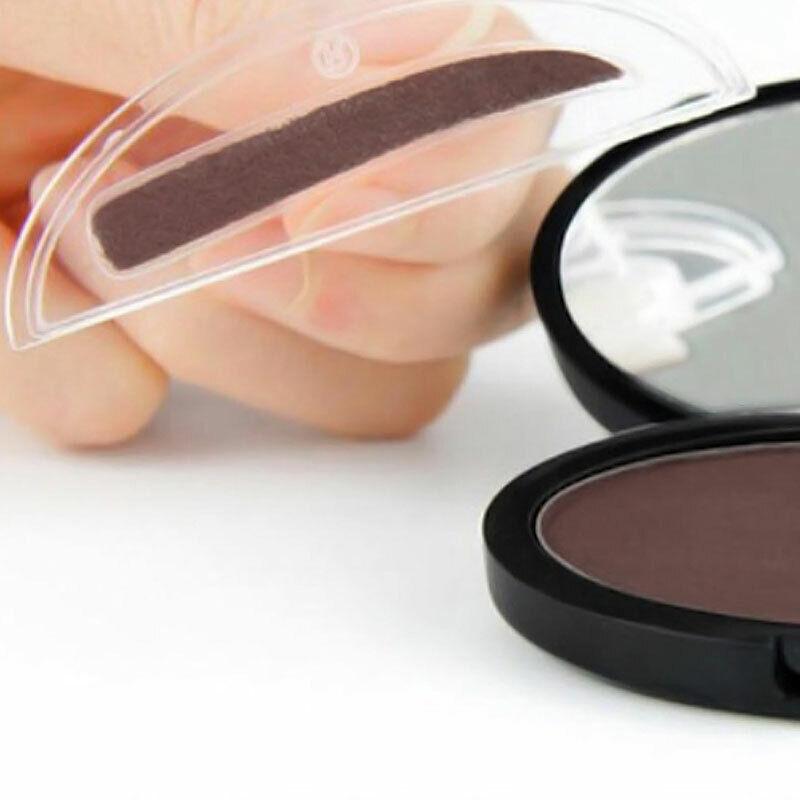 Natural Shape Eyebrow Powder Stamp Waterproof Quick Brow Dye Palette Makeup Sup