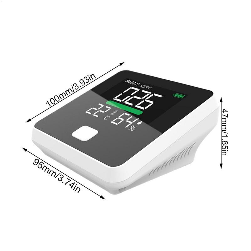 3 In1 Air Quality Monitor Multifunctional Automatic Display Indoor Office Wall Hanging Screen Display Air Detector Household