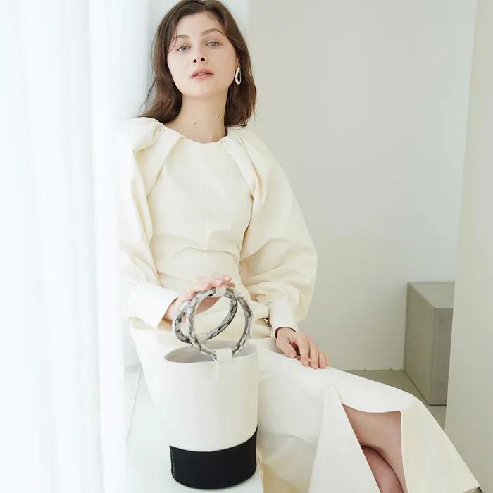 ANNEAU BAG [Anobag]-IVORY/BLACK