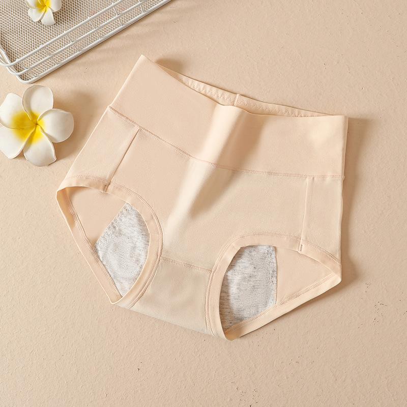 Менструальные трусики с высокой талией, женские расширенные герметичные брюки, физиологическое нижнее белье, хлопковые трусы размера плюс L-3XL, женские трусы