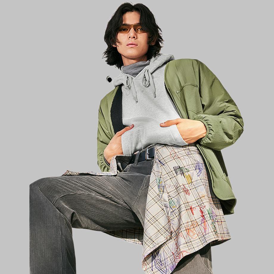 Куртка Levis Loose из искусственной овчины, двусторонняя, с длинным рукавом, мужская, куртки, зеленый, 002PX-0001