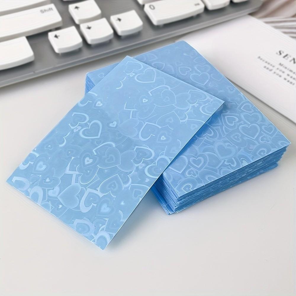 Colored Sleeves Laser Heart Pattern Card Photo Protection Cover  for Korean Idol Photo