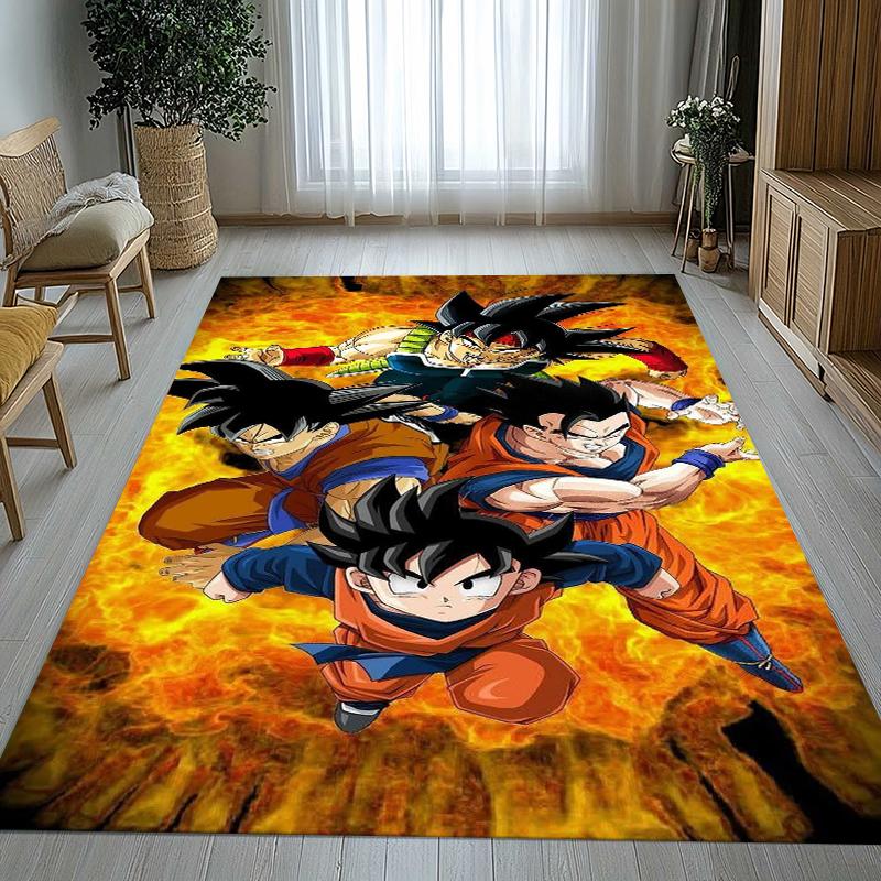 Anime D-Dragon Ball Game Cartoon Living Room Non-Slip Area Rug Soft Carpet for Bedroom Kids Playroom Sofa,Home Decor Doormat