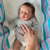 Exquisite Handmade 3D Painted Rebirth Doll Blood Vessels and Veins Visible Soft Cotton Body Simulation Doll Cute Closed Eyes Baby Doll Toys for Kids