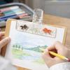 Durable Transparent Acrylic Goldfish Holder Anti-Slip Multifunctional Book Holder Desktop Organizer Document Holder Office Use