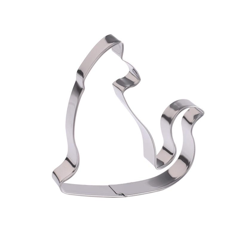 Набор формочек для печенья в виде кошек из нержавеющей стали, 9 штук, сделай сам, тисненые формы для выпечки.