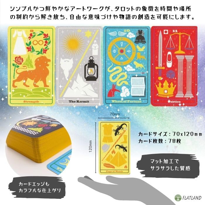 Tarot Disassembled Tarot Reading Instructions (Japanese Instruction Manual Included) Authentic Tarot Cards (78 Cards)