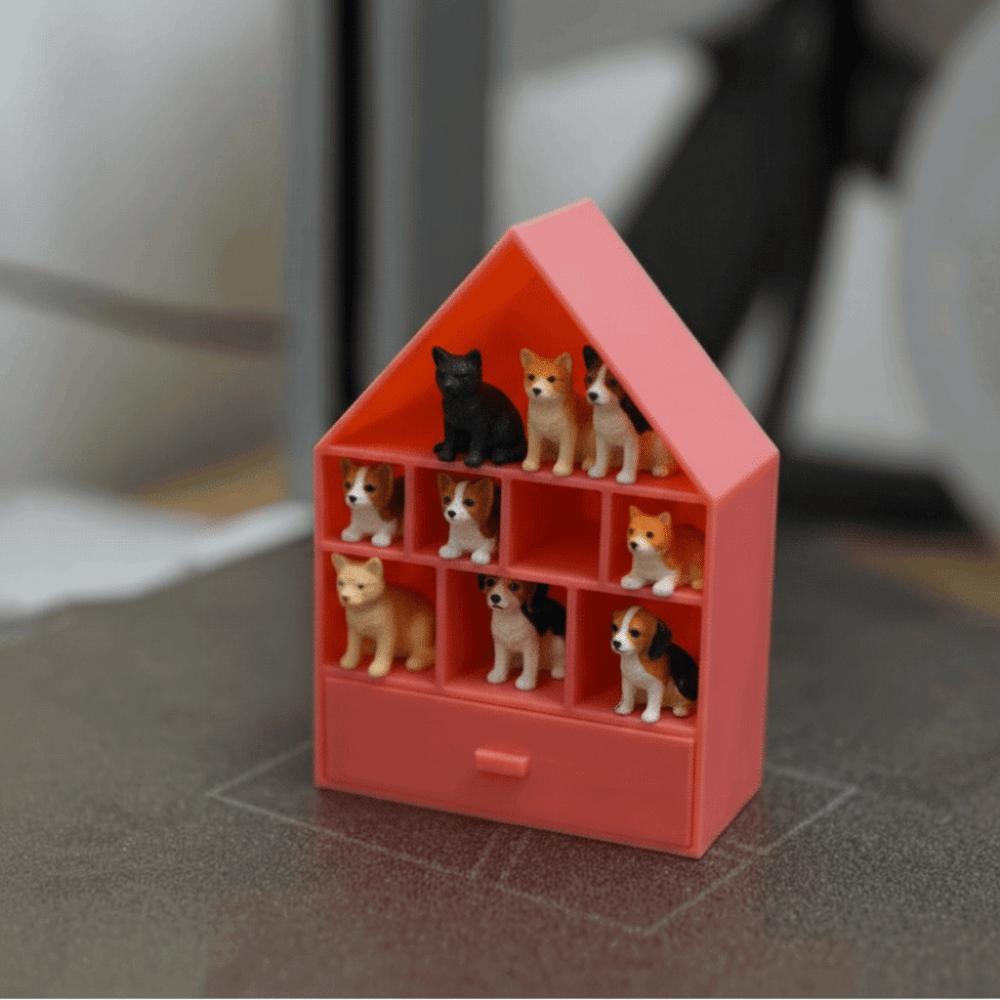 1pc / 2pcs / 3pcs White / Red Ring Necklace Organizer DIY Earrings Storage Box Desktop Decor