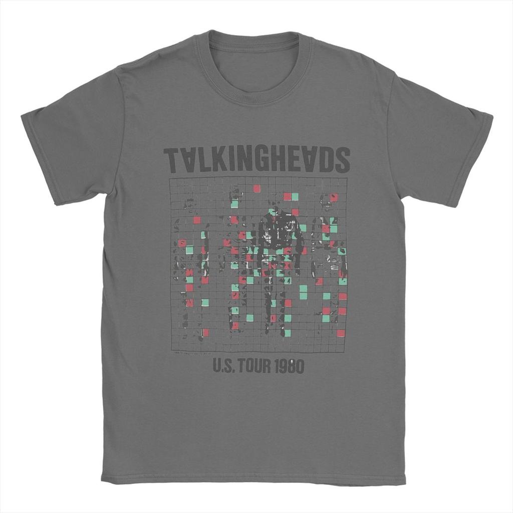 Мужские футболки Talking Heads Inspired Tour Tee Новинка 100% хлопок футболка с коротким рукавом футболка с круглым вырезом одежда идея для подарка