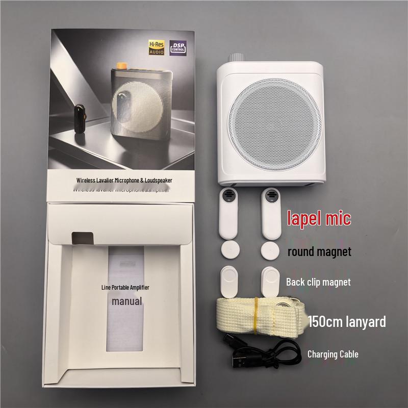 Беспроводной петличный микрофон Little Bee с 4-м поколением ИИ с защитой от обратной связи для учителей, экскурсоводов и тренеров