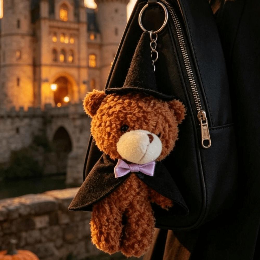 DIY Halloween Plush Pendant Kawaii Bear Plush Doll Little Bear Plush Keychain Phone Accessories