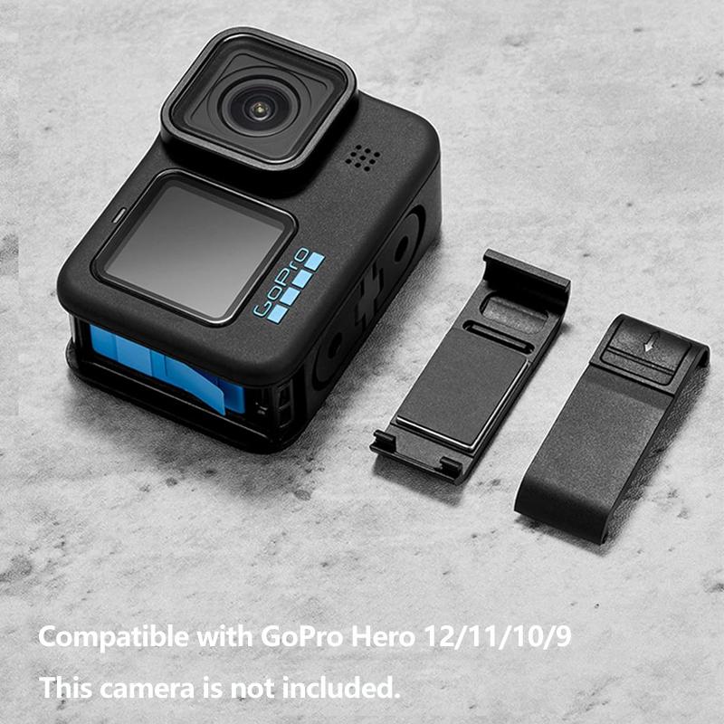 Для GoPro Hero 12 сменная боковая крышка аккумулятора пылезащитная для GoPro Hero 12 11 10 9 черная экшн-камера аксессуары