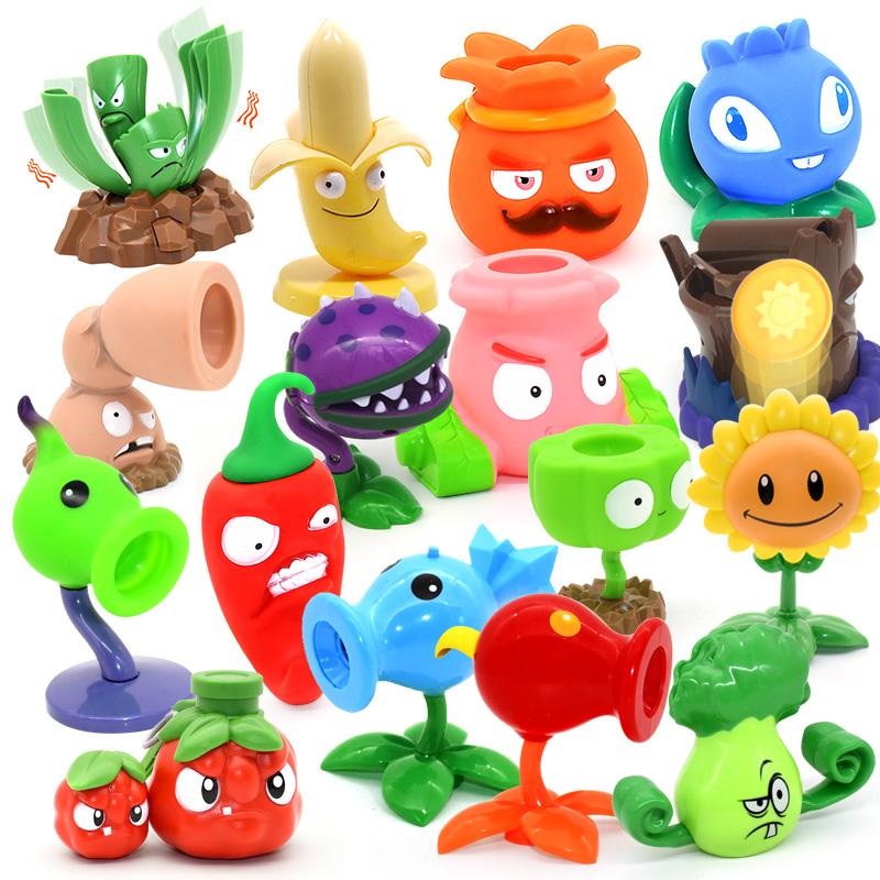 1 шт. Новый PLANTS VS ZOMBIES 2 Горохострел Снежный Огненный Стрелок Гатлинг ПВХ Фигурка Действия Модель Игрушка Куклы Стреляющие Подарки для Детей Подарок для Мальчика