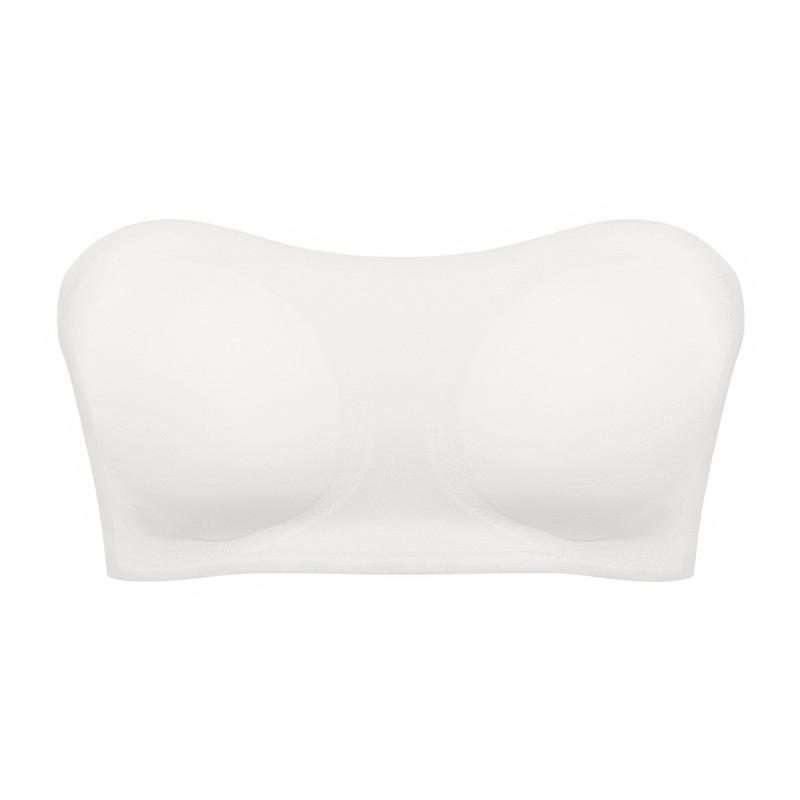 Женский бюстгальтер без бретелек, регулируемый бюстгальтер с перекрестной спинкой, дышащее удобное нижнее белье с боковой застежкой, бесшовный невидимый бюстгальтер с защитой от скольжения