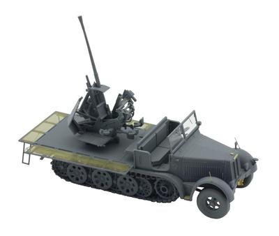 Orange Hobby Немецкий армейский тягач 8т времен Второй мировой войны с 37-мм ранней зенитной установкой, полный, пластиковый, 1/72 Sd.Kfz.7/2 Полугусеничный, Модель, Издание, Модель, G72-206