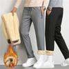 Winter Cold-proof Lambswool Thermal Trouser Men Plush Thick Fleece Sweatpants Casual Pants Waterproof Windproof Warm Cotton Pant