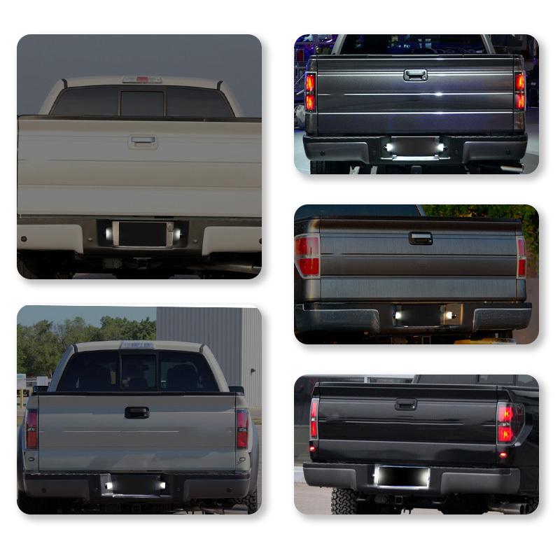 For Ford F150 F-250 F-350 F-450 F-550 Ranger Raptor Explorer license plate lights 1 pair of LED 12V license plate lights