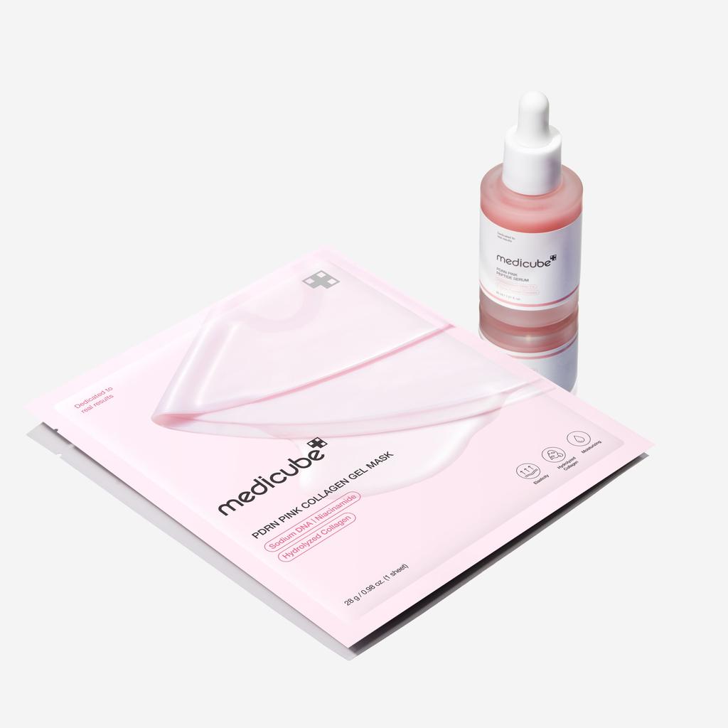 Medicube [эластичная Быстрая Легкая] Medicube PDRN Розовый Коллагеновый Гелевый Маска-Патч 1 Штука