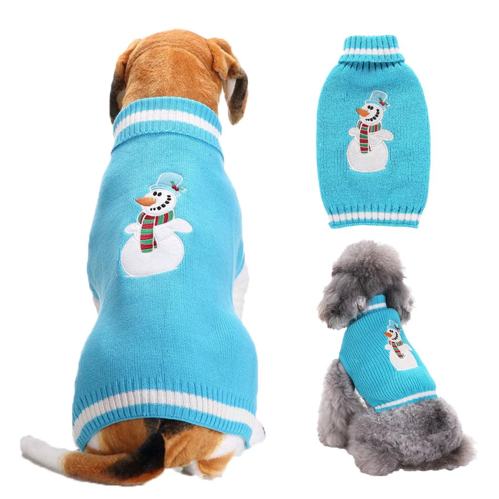 Pet Clothes Small and Medium sized Dog VIP Teddy New Santa Claus Pet Knitted Sweater Dog Clothes