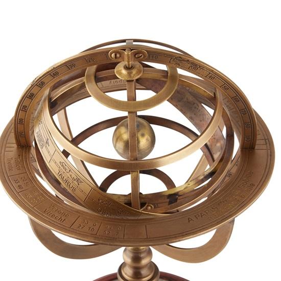 26 Cm Nautical Handcraft Brass Armillary Sphere