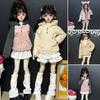 Handmake Sweaters Tops Clothes Fashion Elegant Coat Skirt for 1/4 1/6 BJD 30/45cm Dolls