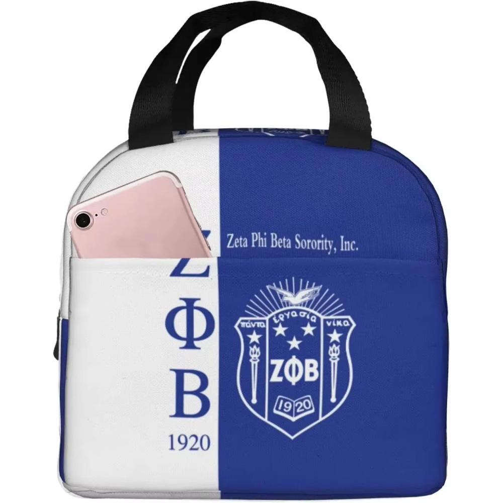 Zeta Phi Beta термосумка для ланча портативная изолированная сумка-тоут для путешествий пляж пикник работа сестры атрибутика подарки