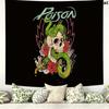 Poison Wall Tapestry Aesthetic Wall Hanging Printed Fabric Blanket Decorative Tapestries for Bedroom Living Room Home Decor