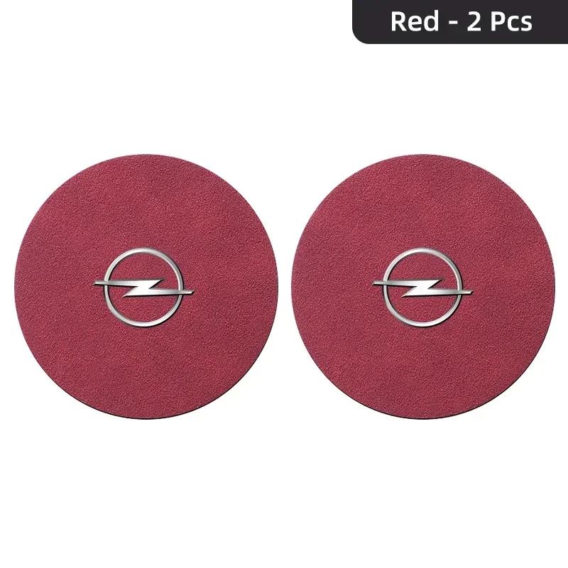 Car Coaster Water Cup Holder Anti-Slip Pad Suede Accessories For Opel Astra Insignia Corsa Zafira Meriva Mokka Vivaro Vectra m2