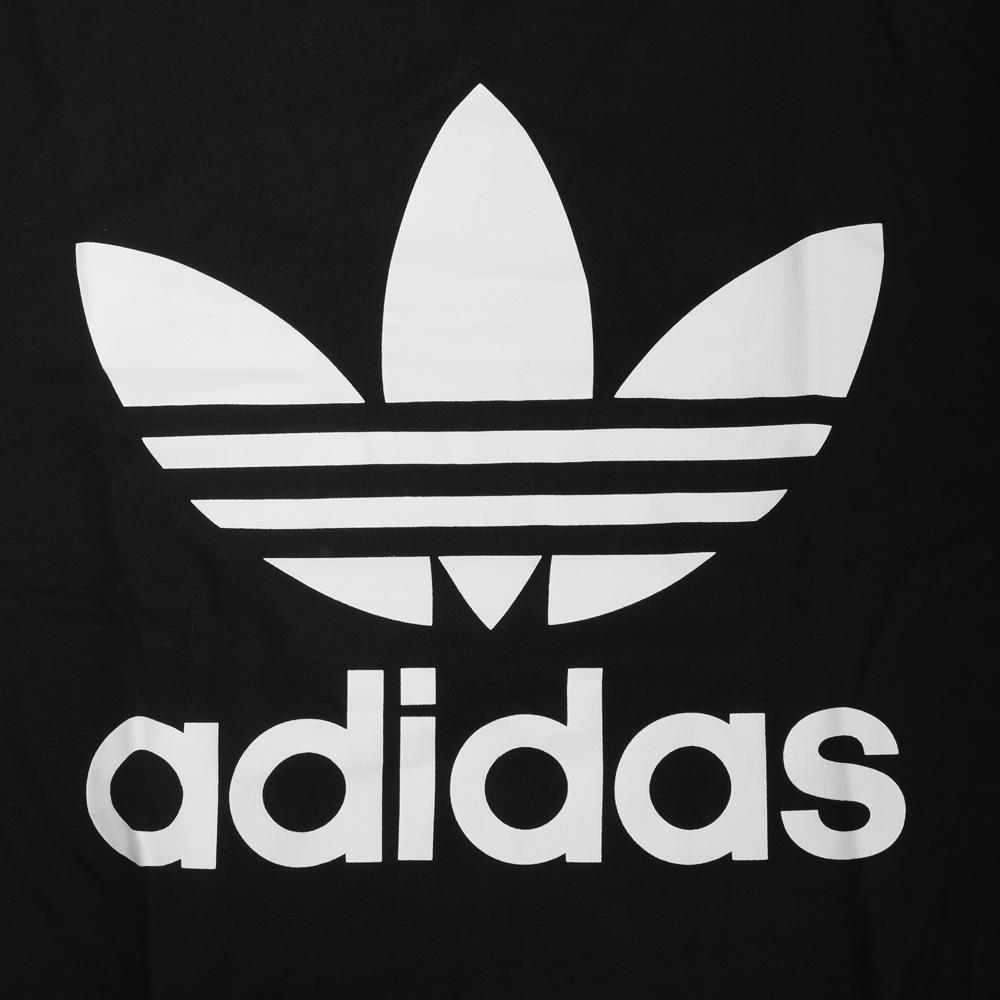Adidas Футболка с коротким рукавом и круглым вырезом с логотипом Originals, мужские топы, черная CZ1749