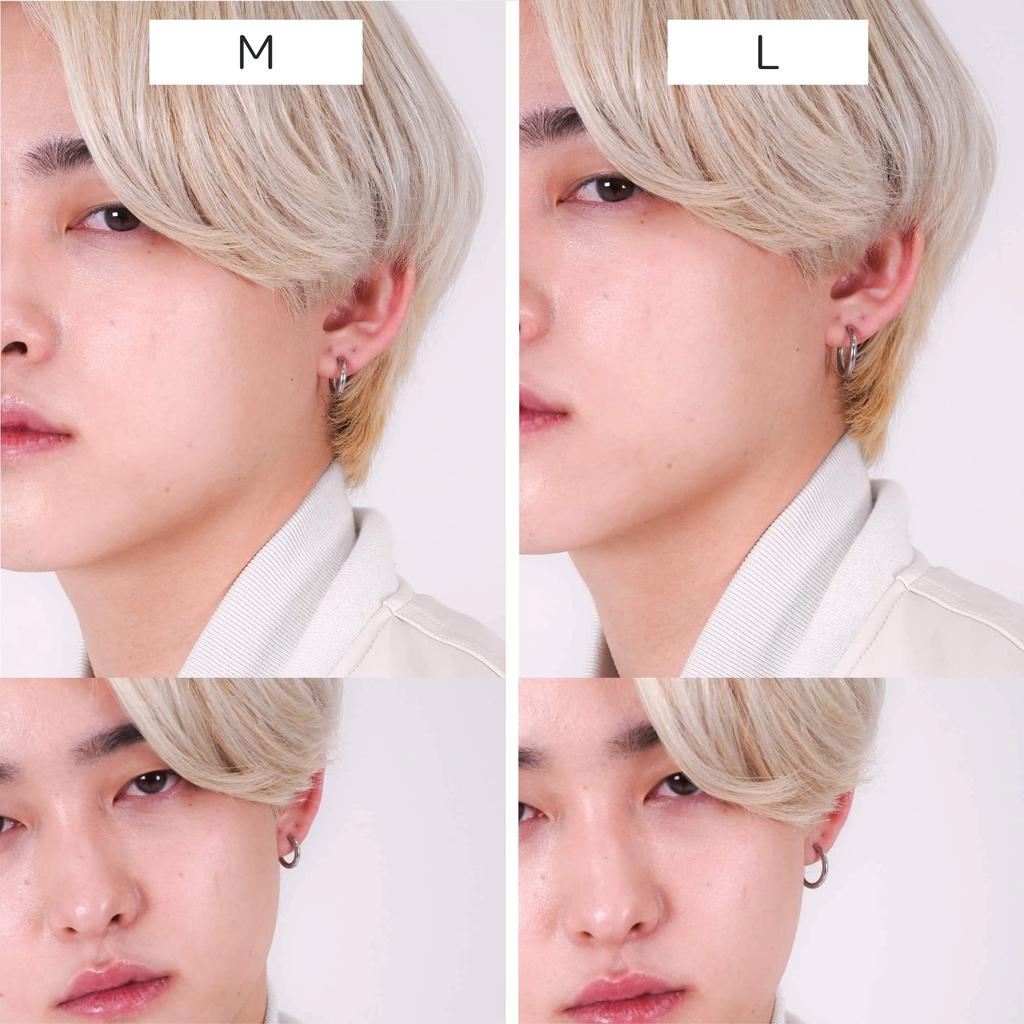 LION HEART Серьги Простые серьги-кольца Хирургическая нержавеющая сталь Прямые продажи Серебристый М Мужские