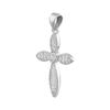 Серебряный крестик с фианитами (2080763)