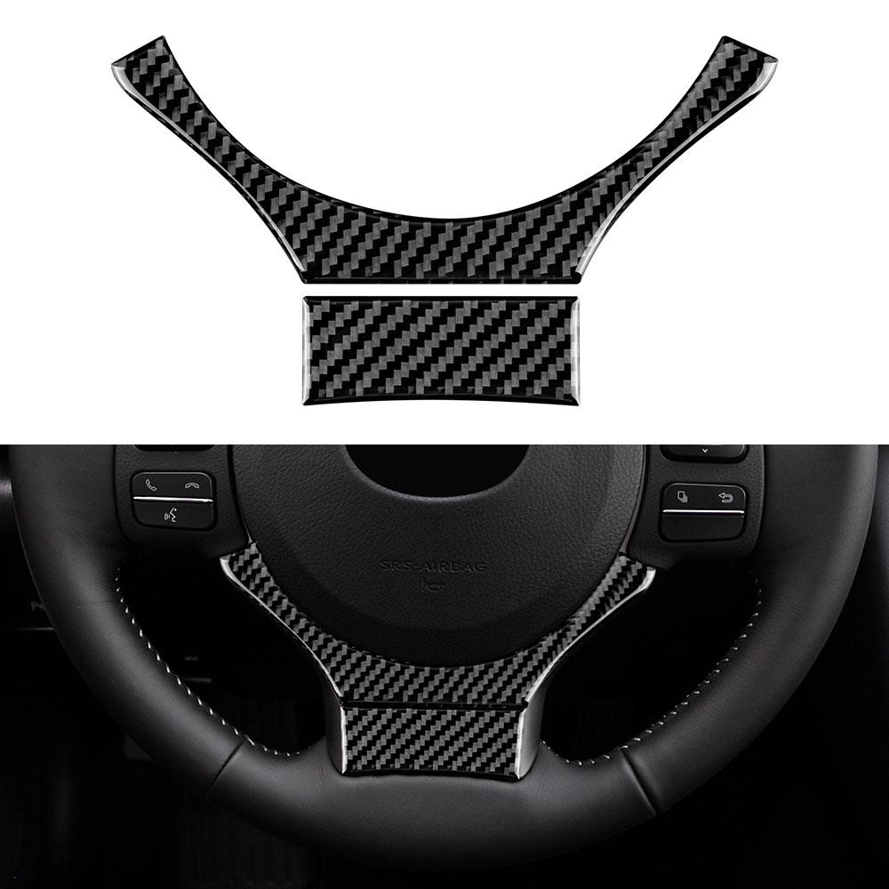 Для Lexus IS250 IS300 IS350 2013 2014 2015 2016 2017 2018 Настоящая мягкая карбоновая накладка-стикер на руль автомобиля