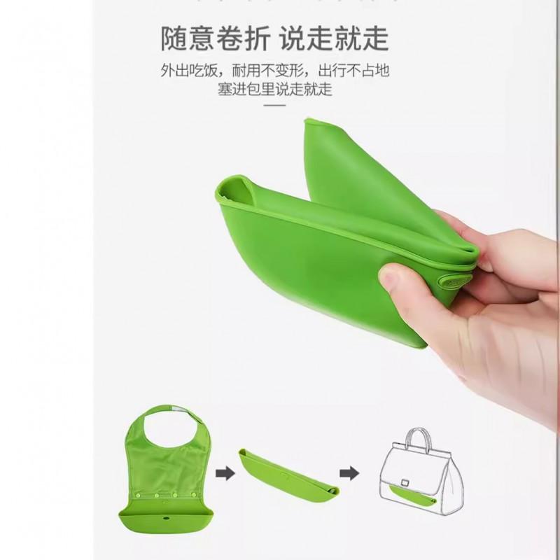 Silicone Adult Bib Elderly Dining Waterproof Drool Catcher Unisex Food-Grade Feeding Apron