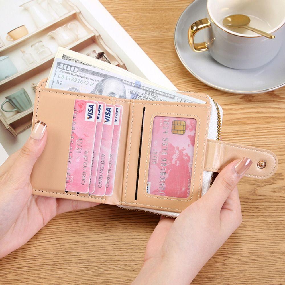 Multi-function Short Wallet Cat Pattern Card Holder Bag New Card Wallet Girl