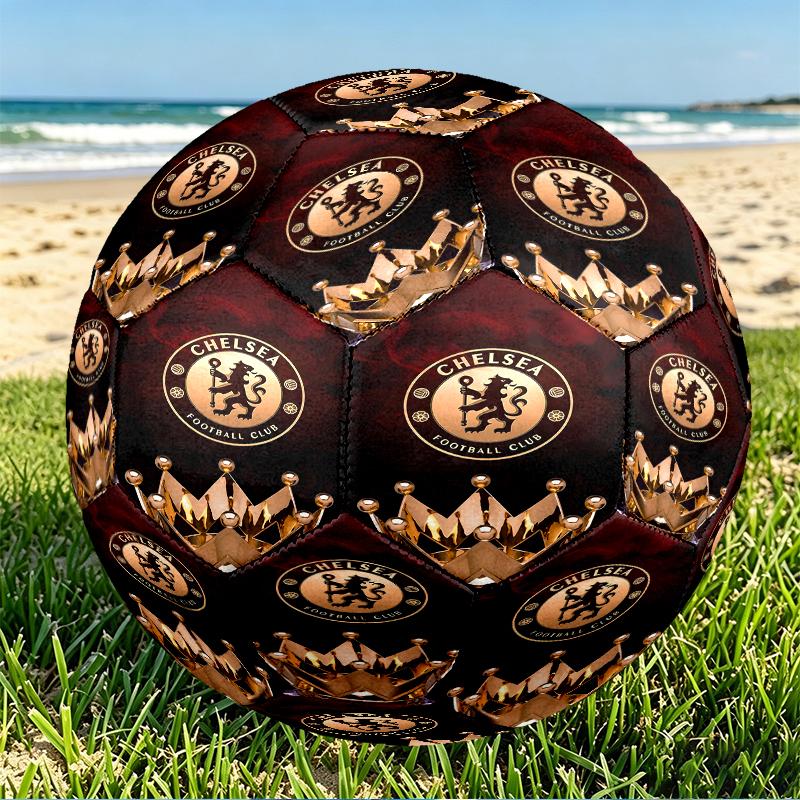 Футбольный мяч Chelsea F.C. Размер 5, из износостойкого ПУ, для матчей, тренировок и ежедневной практики, Подарок на день рождения для любителей футбола