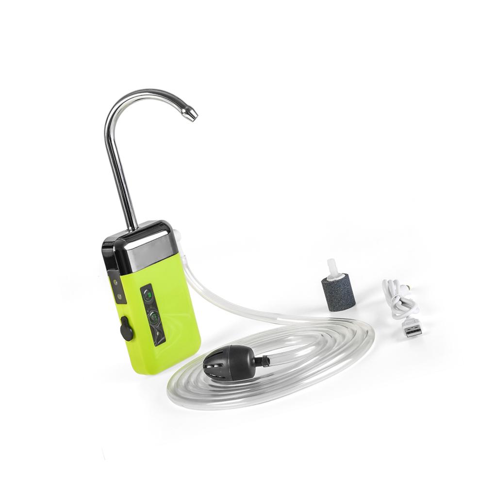 Portable Smart Fishing Oxygen Water Pump Rechargeable Outdoor Camping Indoor Induction LED Lighting Oxygenation Air Pump