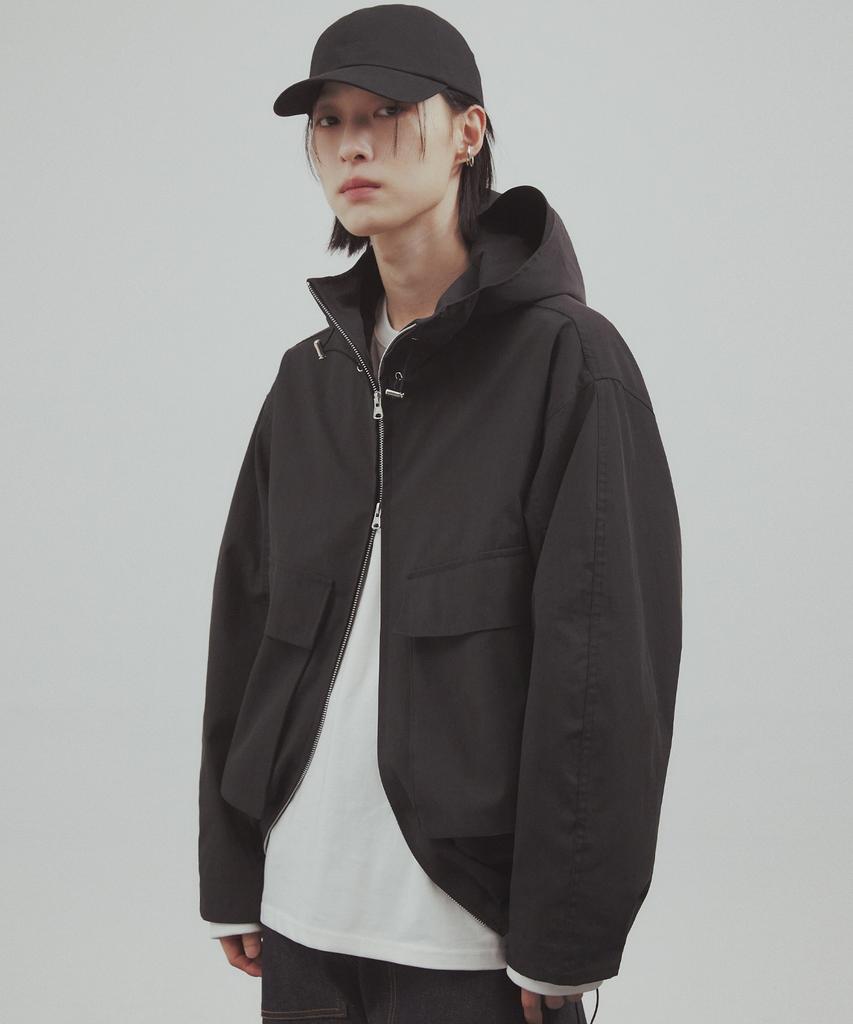 Concent12 Mark Hooded Jacket Black