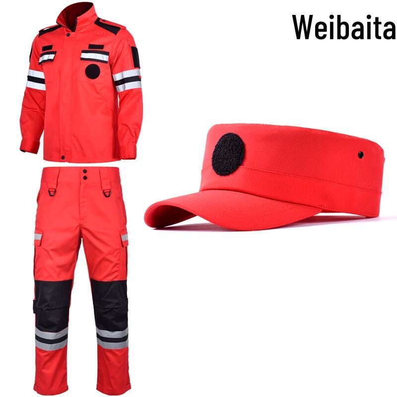 WBD Red Emergency Rescue & Firefighter Workwear Set