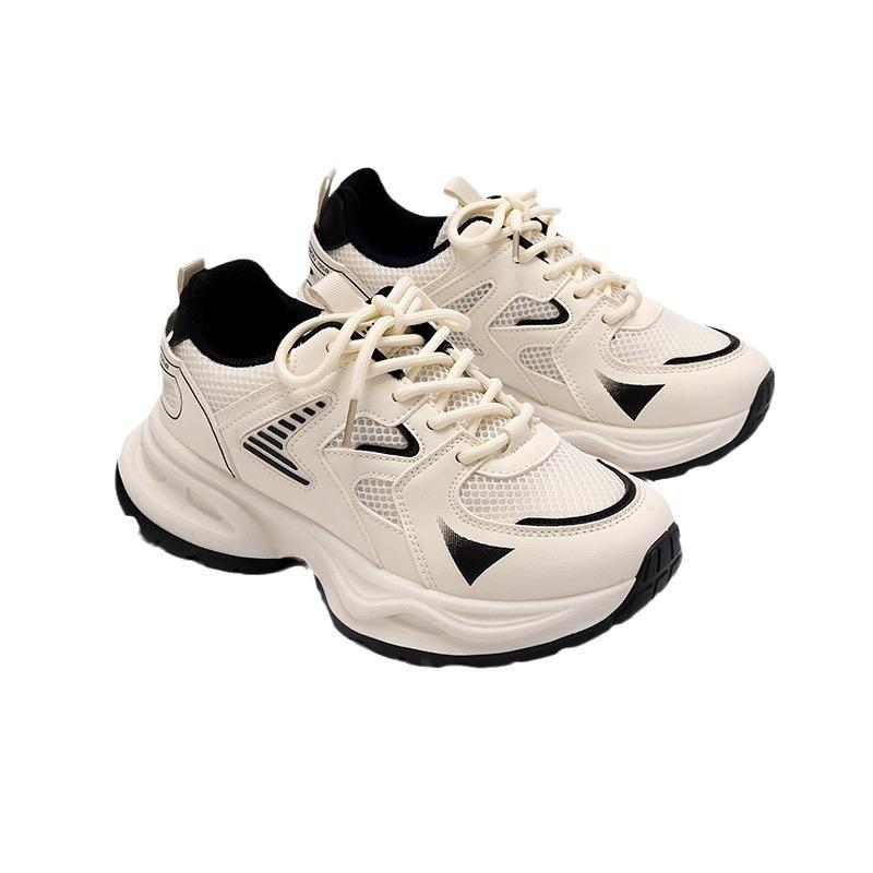 Глобальные универсальные кроссовки на мягкой подошве для пап, женские кроссовки для бега на мягкой подошве, модная корейская версия платформы, повседневная обувь ZHQ-XA226