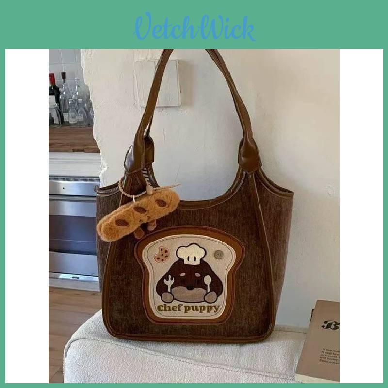 Korean Style Creative Backpack With Cartoon Dog Design And Large Capacity For Women