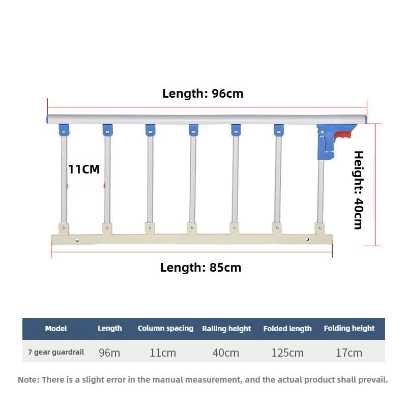 Elderly Anti Fall Guardrail Getting Up Assistive Device Dormitory Protective Bed Fence Household Foldable Armrest