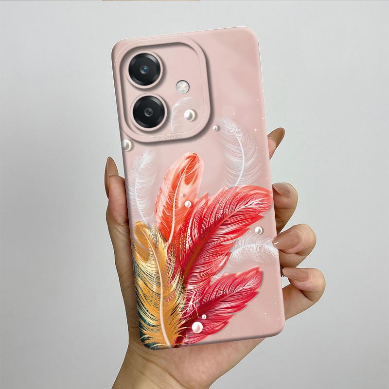 For OPPO A3 4G Phone Case A40 A40m CPH2669 CPH3669 Soft Silicone Sweet Painted Funda Coque Cartoon Printed Protective Back Cover