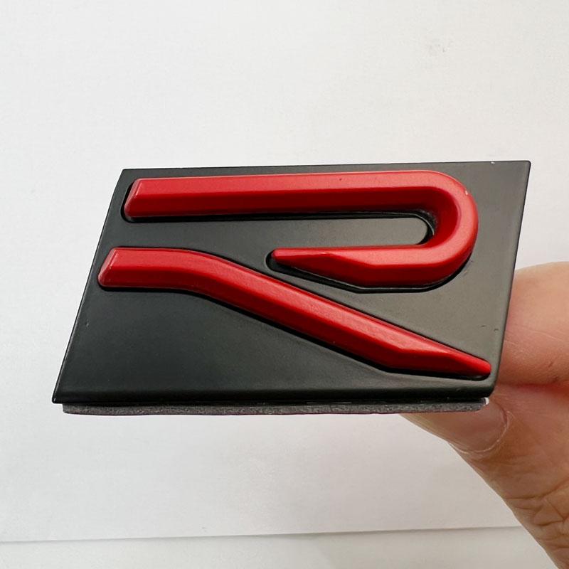 3D Металлическая эмблема R-логотип Значок на переднюю решетку Наклейка на задний багажник Аксессуары Для GTI Rline Polo Golf MK8 Touareg Passat Magotan CC