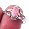 Natural Rhodochrosite Gemstone Handmade 925 Solid Sterling Silver Ring S.9 W0y13