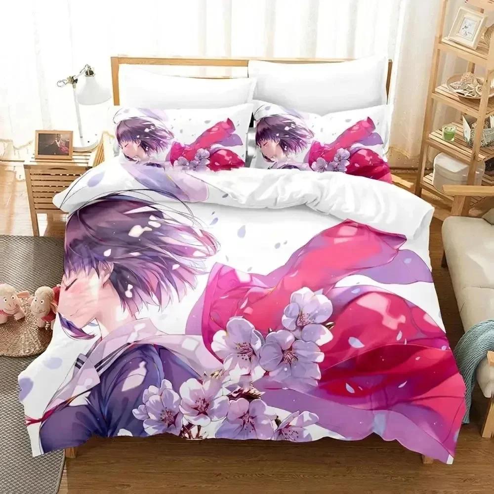 Luxury New 3D Print Anime Megumi Kato Saekano Bedding Set Duvet Cover Bed Set Quilt Cover Pillowcase Queen Boys Adult Bedding