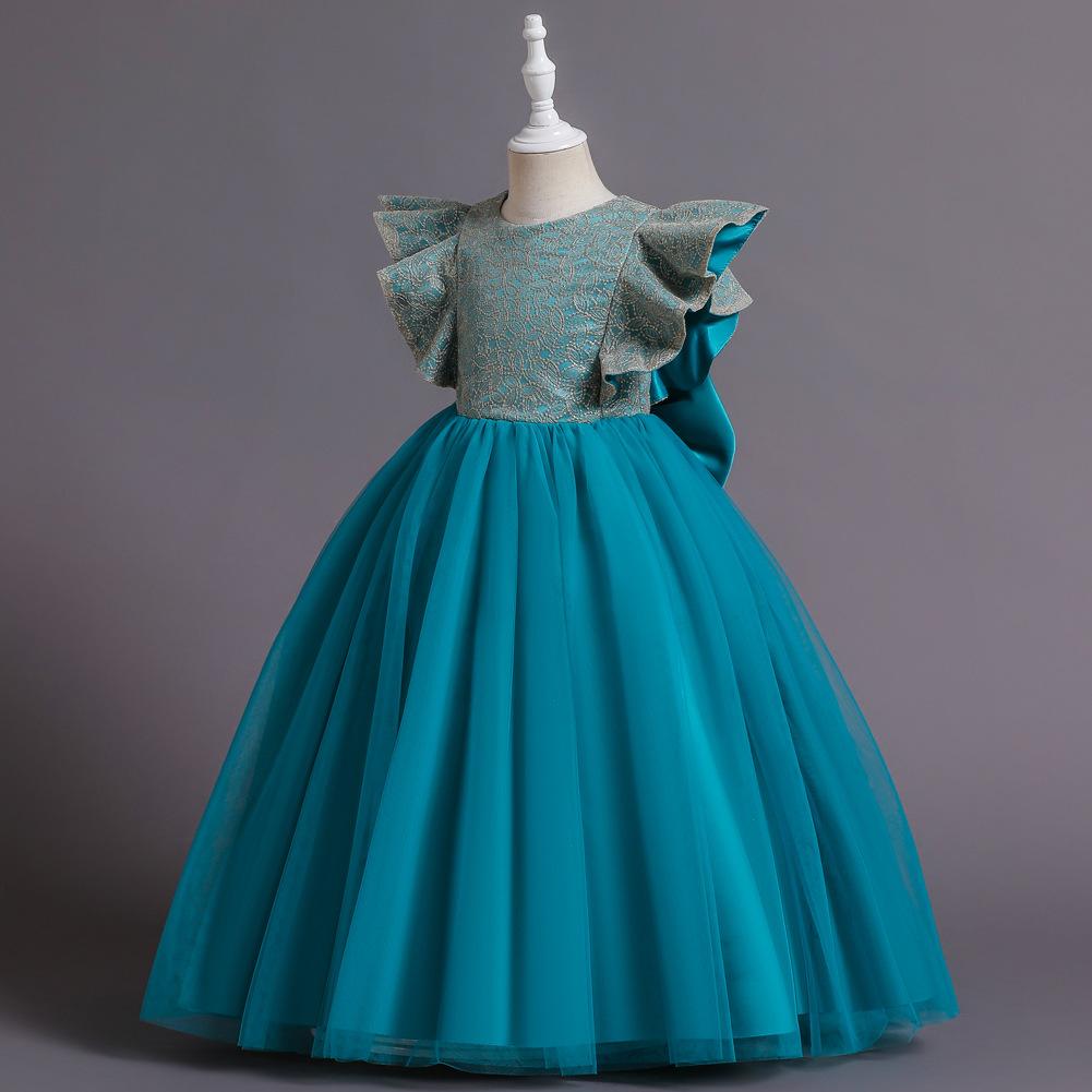 Children's Catwalk Evening Dress In The Big Children's Dress Princess Dress Sparkling Kids Birthday Dress Elegant Soft Party Dress Ball Gown for Girls